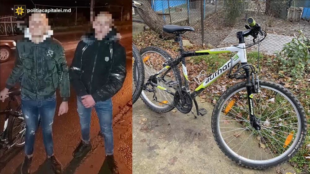 Au furat două biciclete, iar acum riscă 4 ani de pușcărie. Un tânăr de 18 ani și un minor de 14 ani cercetați penal